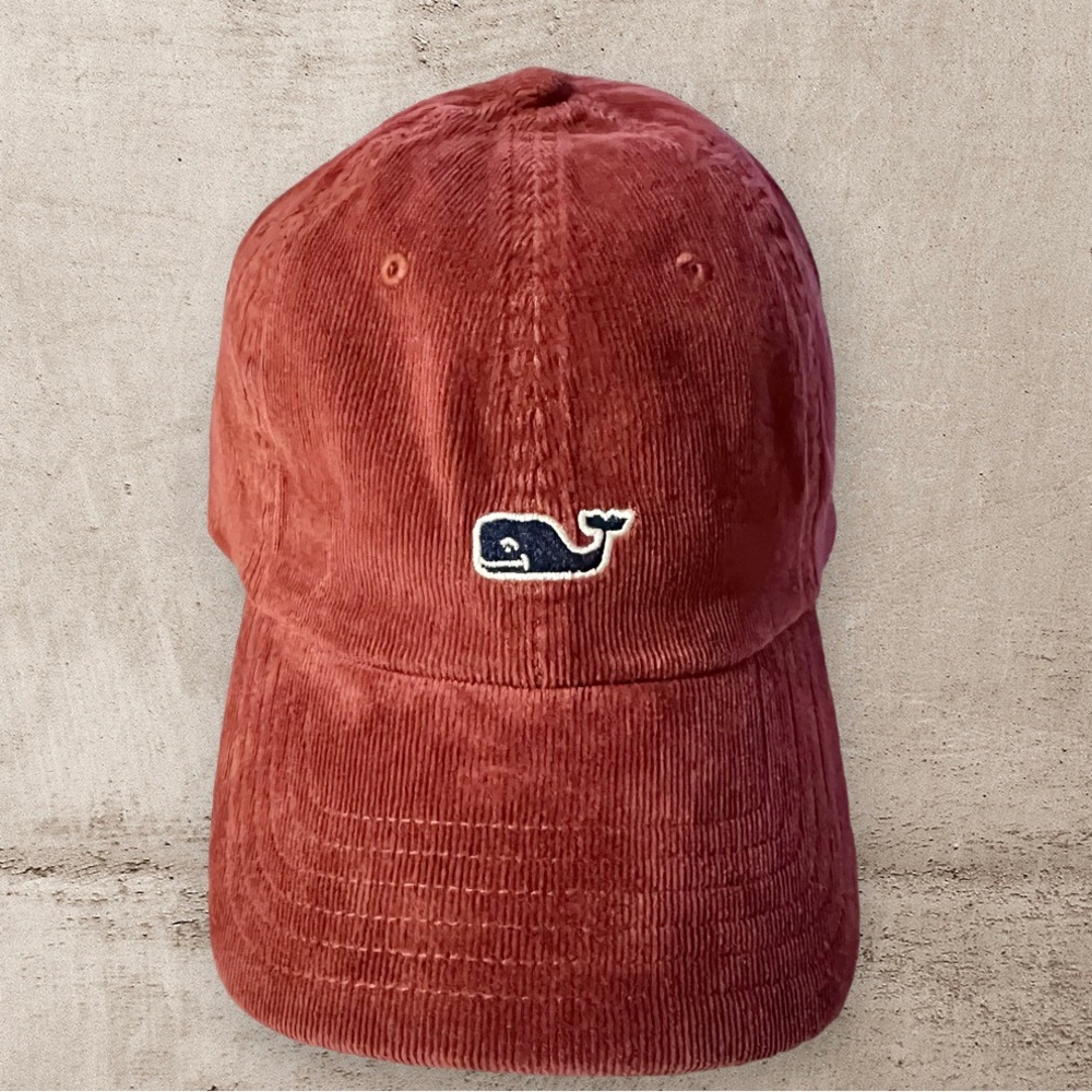 🧢🐳NEW Vineyard Vines Corduroy Classic Hat Rosewood Red Adult OS
